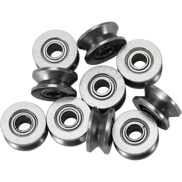 V624ZZ Miniatyrstål V-spor Guide Pulley Rail Ball Bearing