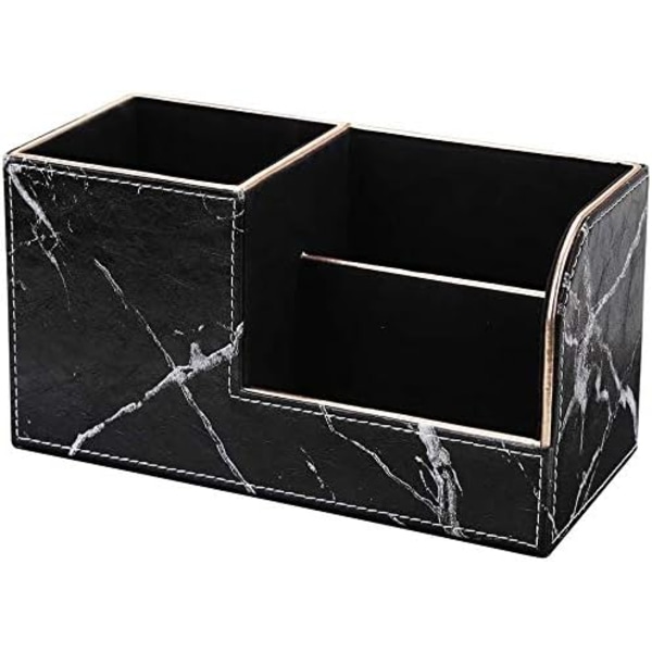 Pencil Pot (Gold Border & Black Marble)