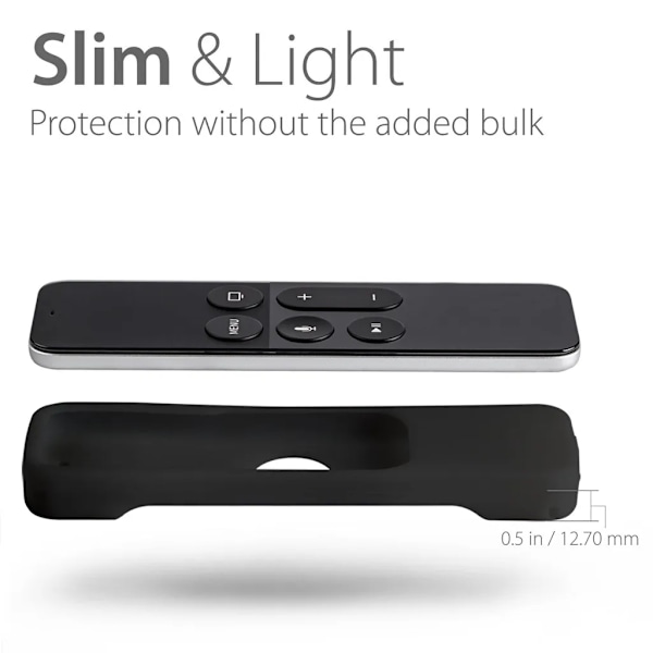 Apple TV 4/5 fjernbetjeningsetui Sort