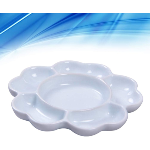 Porcelænspalet Keramisk Blandebolle Blomster Malepalette