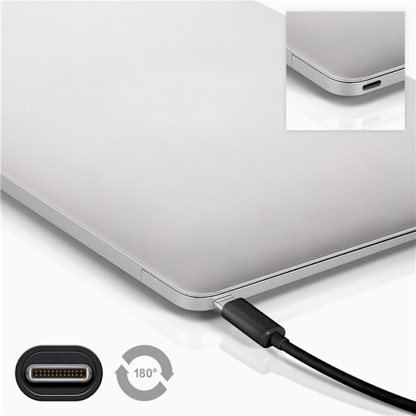 USB 2.0-kabel USB-C™ til Micro-B 2.0, svart