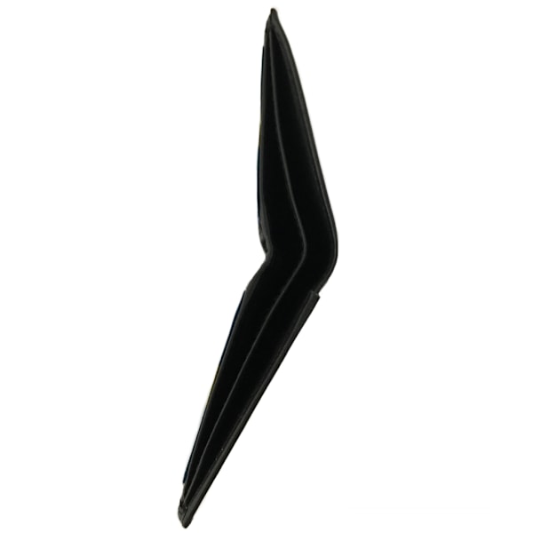 Liten kortplånbok i äkta läder med två sedelfack, Svart black one size