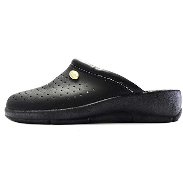 Dek Dam/Dam Läder Clogs 37 EUR Svart Black 37 EUR