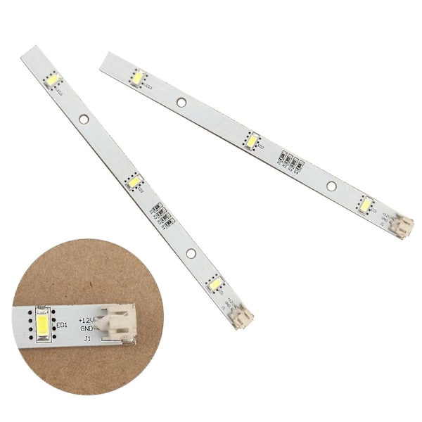 2x LED-strimler til Rongsheng Hisense Logik Køleskab og fryser Mddz-162a 1629348