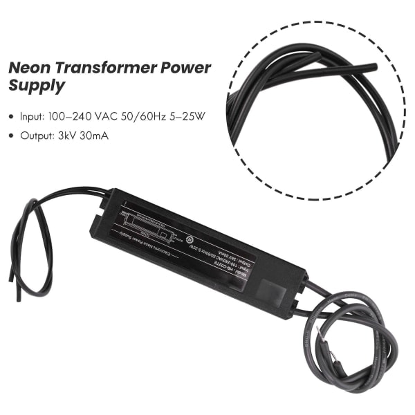 Neon Lys Skilt Elektronisk Transformer Strøm Hb-c02te 3kv 30ma 5