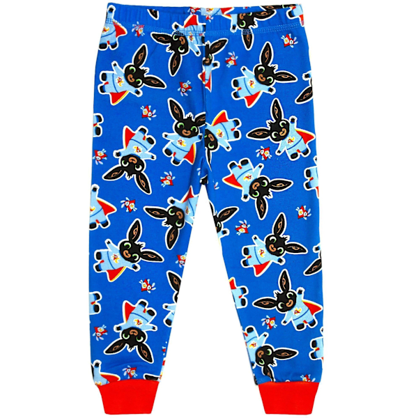 Bing Bunny Pojkar Lång Pyjamas Set 2-3 År Grå/Blå/Röd 2-3 Years Grey/Blue/Red