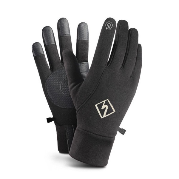 Utomhus sport varma handskar vinter vindtät plus fleece förtjockad