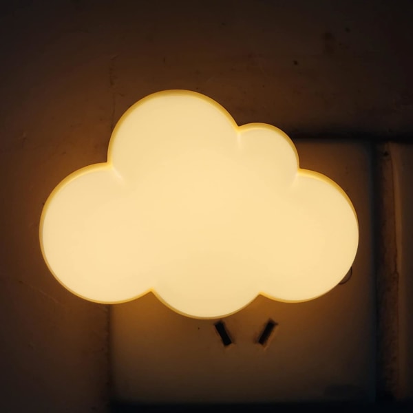 LED-natlampe, plug-in natlampe til voksne og børn, smuk drømmeagtig væglampe, soveværelse badeværelse (sky)