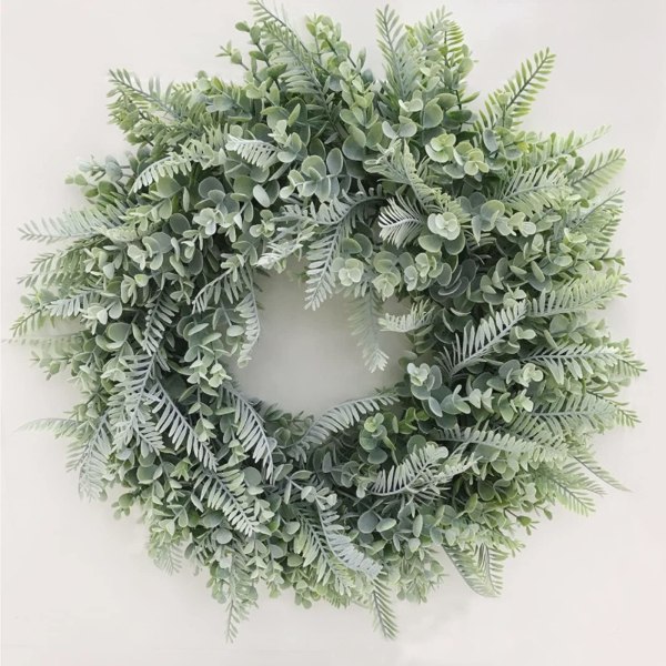 Plastic Front Door Wreaths Artificial Wreath Fake Silk