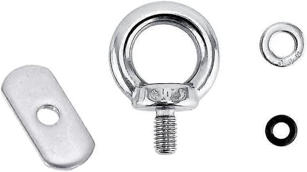 4-pack skenmonterade fästöglor för att fästa bungee- eller andra rep, max 0,6-FA-