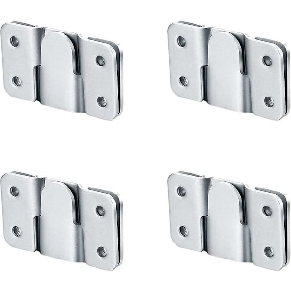 Indbyggede beslag, Sengegavl Vægbeslag Z-Lock Clip Krog Hardware til møbelfastgørelse, Spejlram