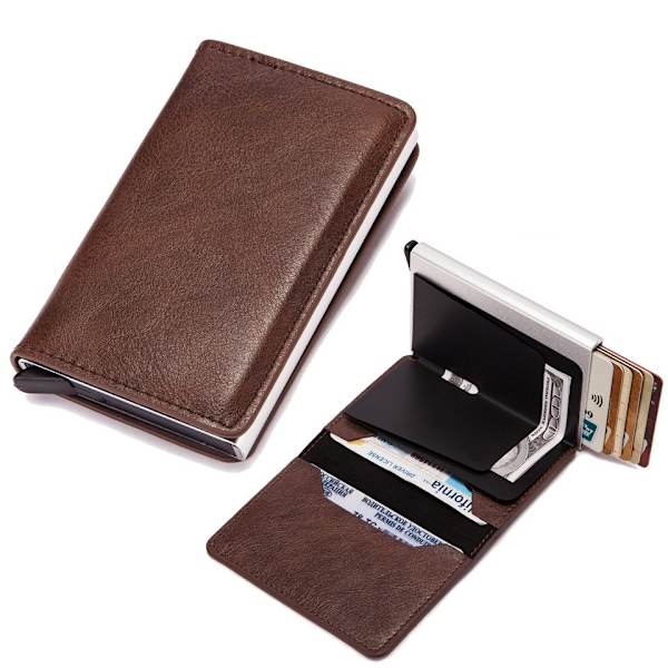 RFID & NFC-skyddad korthållare - Välj färg! brown
