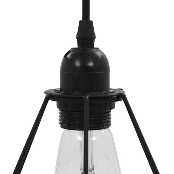 vidaXL Timanttimallinen kattovalaisin musta 3 x E27-lampulle black 1810