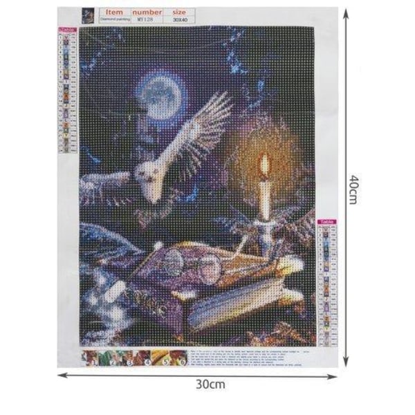 Diamantmaleri 40x30 cm Troldmand Harry Potter Diamantmaling multicolor 137