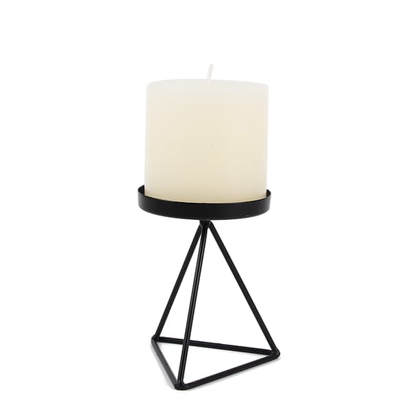 Nordic Style Wrought Iron Geometric Candle Holder for Triangle Candlestick Rack Desktop Home Decor-FA-