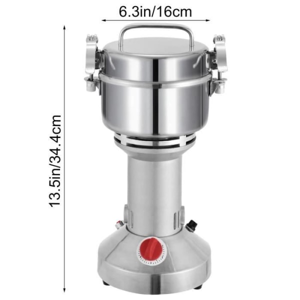 350g kahvimylly - VEVOR - ruostumaton teräs sähköinen papumylly 26000rpm 1400W kahvipapuille