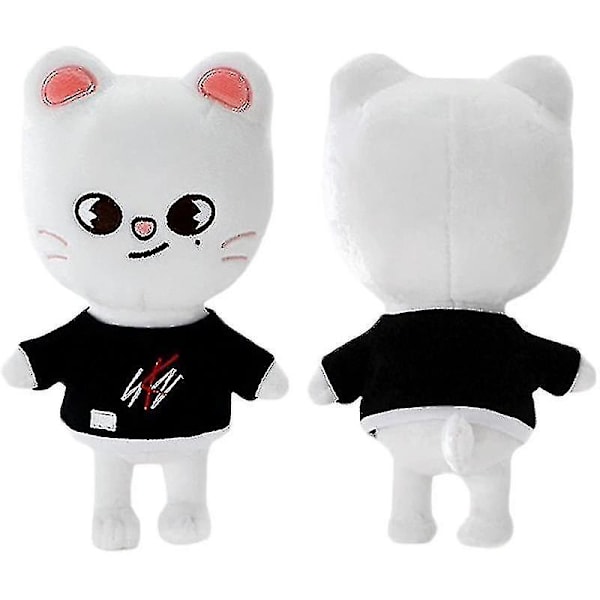 Cartoon Stray Kids Skzoo Plyslegetøj 21 cm Plys Stoppet Dukke Bbokari Wolf Chan Leebit Dwaekki Jinir 8Pcs