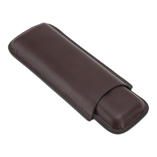 Etui i læder Bærbar cigarholder med 2 fingre til rejser