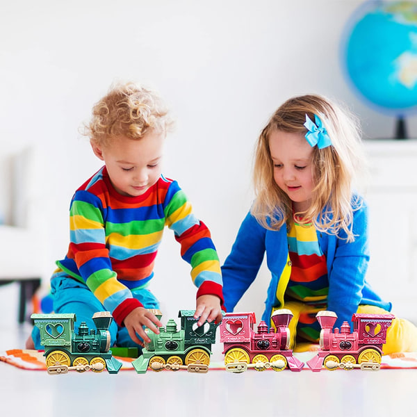 Baby Toy Trains, 360°Selvspinnende Togleker med Fantastisk 4D