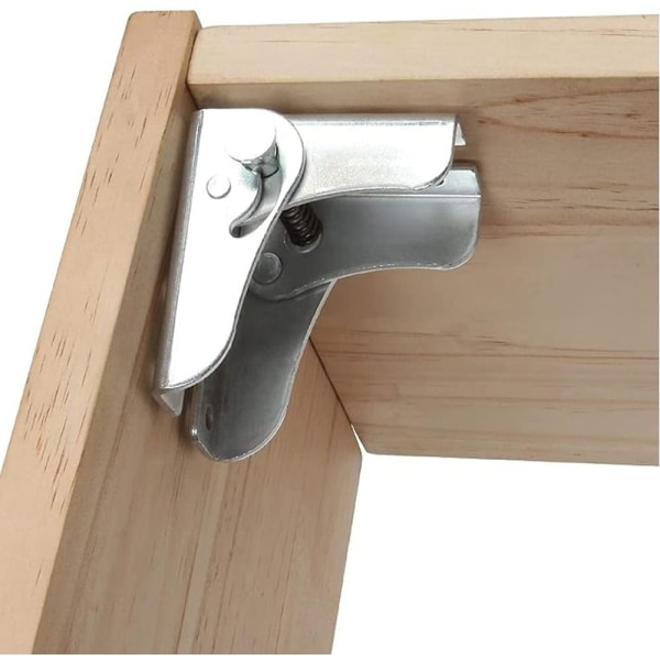 Folding support frame-self-locking hinges-legs-accessories