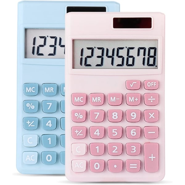 Pieces Mini Calculator, Pocket Calculator 8 Digit Solar Cell
