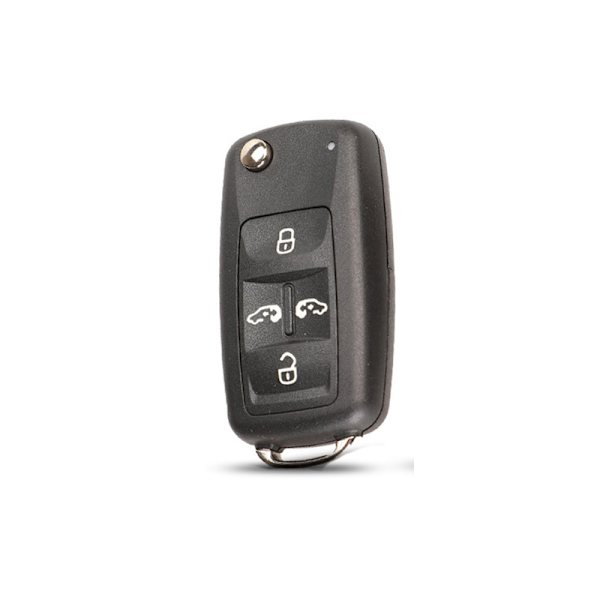 Nyckelskal för VW, Sharan, Tiguan, Golf, Sagitar, MK6 Polo, Touareg, Coque-utbyte, 4/5 knappar 4 BOTTONS