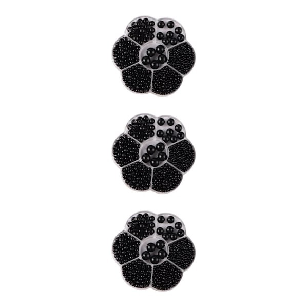 1/2/3/5 1150 stycken DIY-pärlor til smykkefremstilling, sort black 3PCS