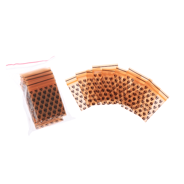 100 stk små poser 1,97\" X 1,38\" Mini Zip Lock Poly Designer