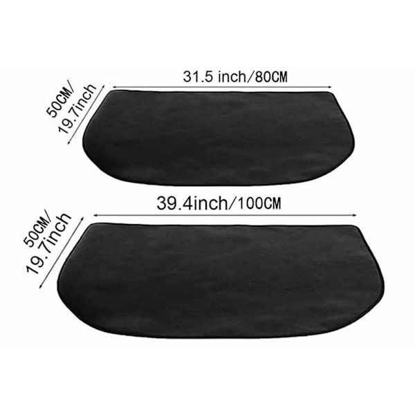 Brandssikker måtte Brandssikker Pejs Matte Hård Grill Gulvbeskyttelse 50X100CM