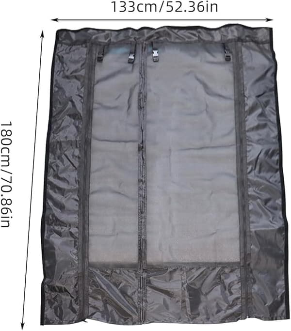 Magnetic mosquito net for car - fits door and tailgate, universal model, rollable and easy to store-FA-