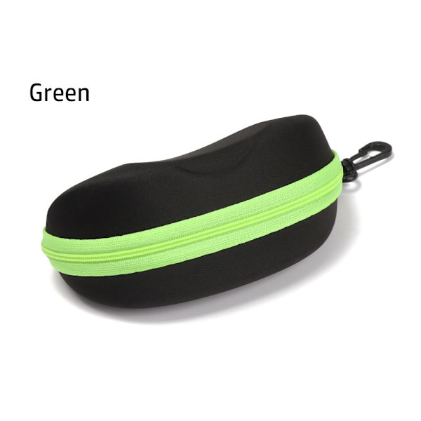 Hårdt brilleetui i glas green