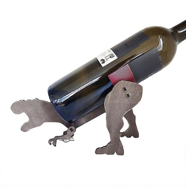 Trä Dinosaur vinflaskhållare Kreativa vinflaskhållare för vinälskare