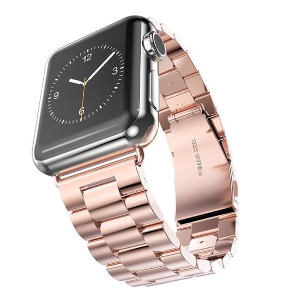 Apple Watch 4 - 44 mm - Elegant stållink (Rustfritt Stål) Roséguld