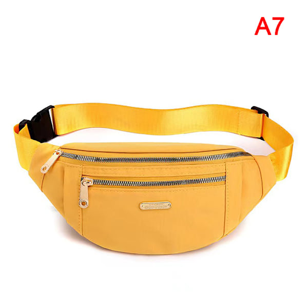 Sport midjeveske kvinner crossbody lommebok belte reisetelefonetui - spottsalg Yellow