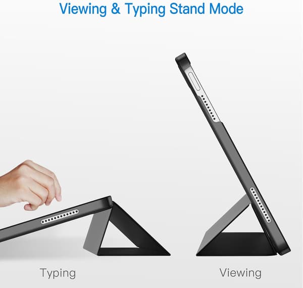 iPad (A16) 11th/10th Generation (2025/2022), Slim Stand Hard Shell Case (Black)-FA-