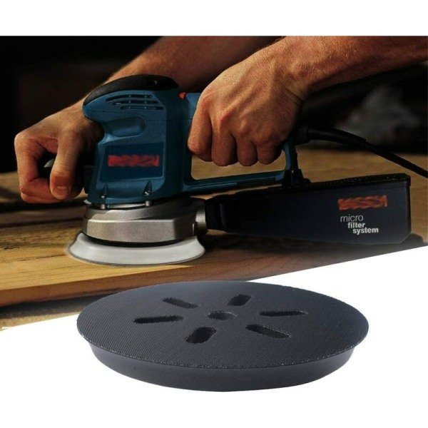 150 mm slipplade - til Bosch excenterslibemaskine GEX 150 AC, PEX 15 AE, GEX 150 Turbo - 150 mm med Poweka-skrue