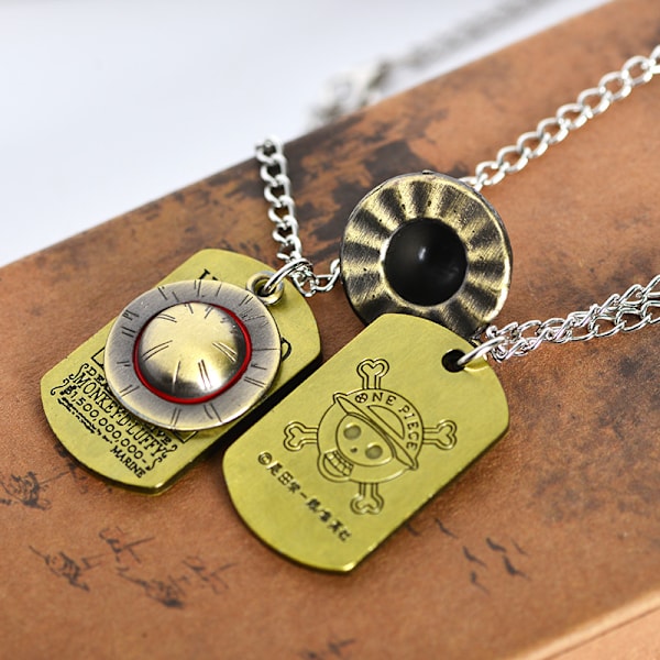 Anime One Piece Luffy Skelet Hængende Halskæde The Straw Hat Pir