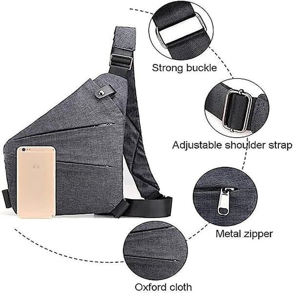 Tyverisikker Crossbody Rejsetaske til Kvinder - Sikker og Stilfuld-FA-