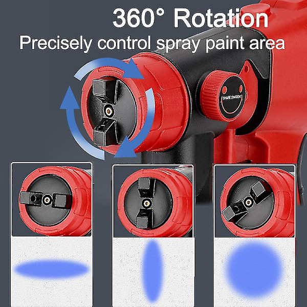 Milwaukee 18v akulleille 800ml sähköinen maalaussuihkupistooli langaton maaliruiskutus Autokalusteet Teräspinnoite Airbrush-yhteensopiva (akut eivät sisälly)