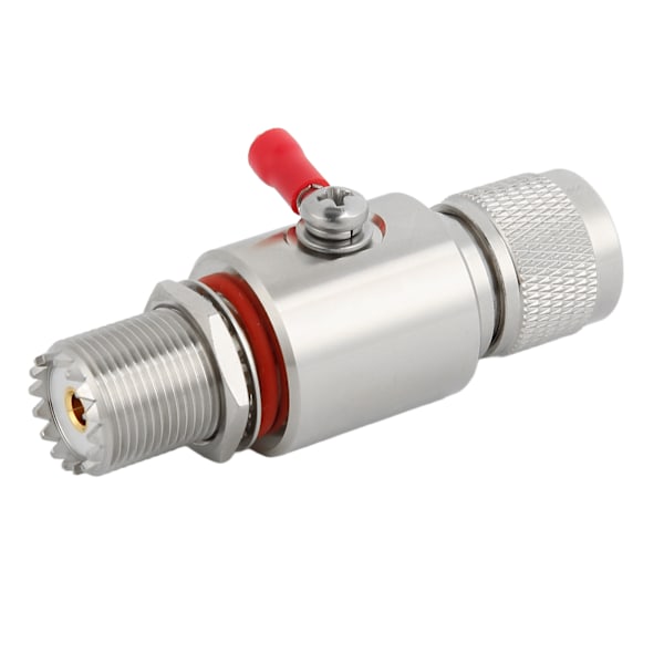 Blixtnedslagsskydd UHF Koaxial Överspänningsskydd för CB-radio HAM-radio Utrustning 2-vägs Basstationer 0.2