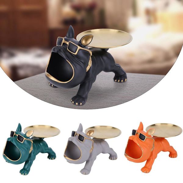 Bulldog Butler Förvaringsbricka Nyckellåda GRÅ Grey