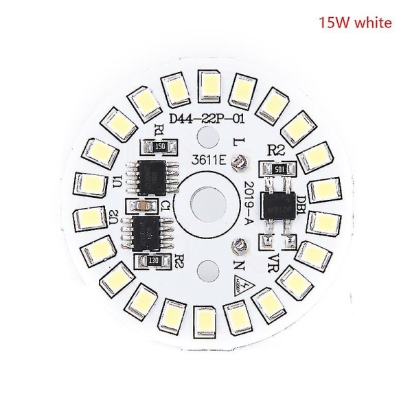 Led-polttimolaastari Smd-levy Pyöreä moduuli Ljuskällsplåt för Bulb Light_x005f_x000d_ 15w white