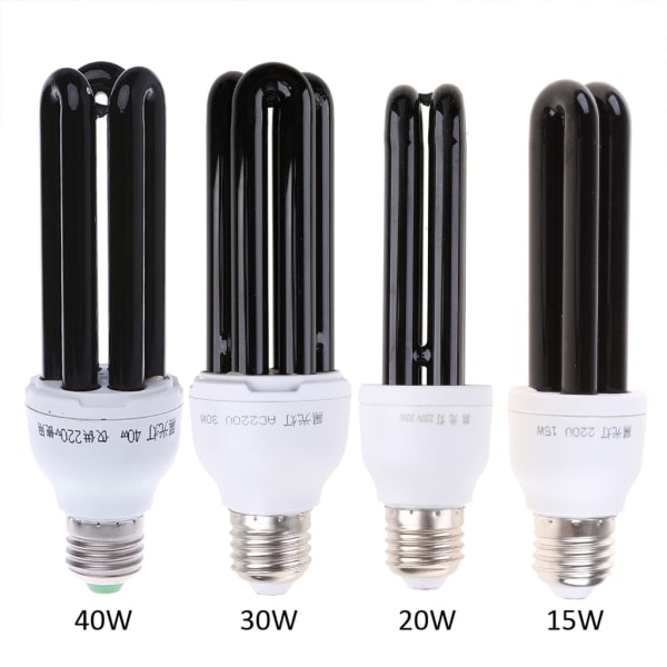 220V 30W E27 Ultraviolet sort lyspære UV myggedræbende lampe glødepærer