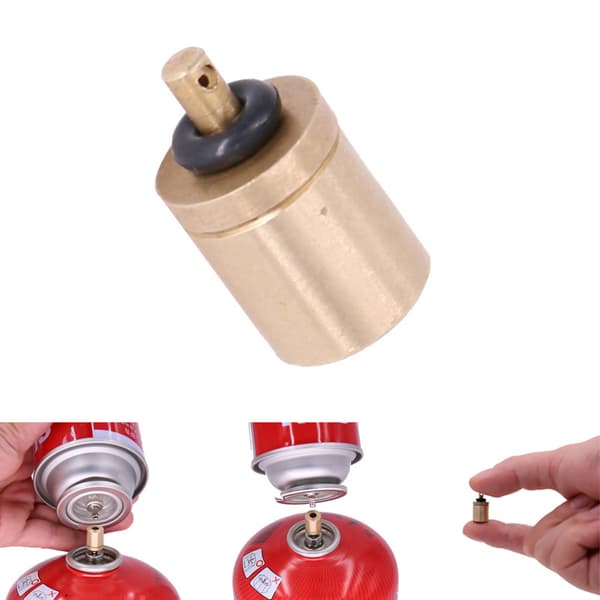 Gasspåfyllingsadapter Fylling av butanbeholder Mini oppblåsningsventil 3PCS