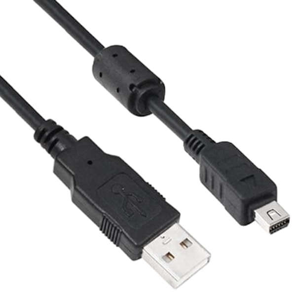 12-pinners USB-datakabel ladekabel for Olympus E330 E-410 E-510 E520 SZ-10 SZ-30 SZ-20 CB-USB5 U410 digitalkameraer