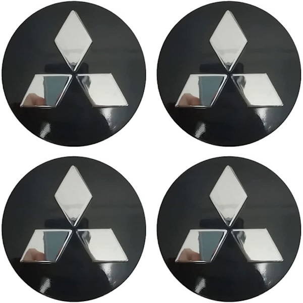 4-Pack Passar Mitsubishi Hjulcentrumkapslar, 60mm/2.35in B