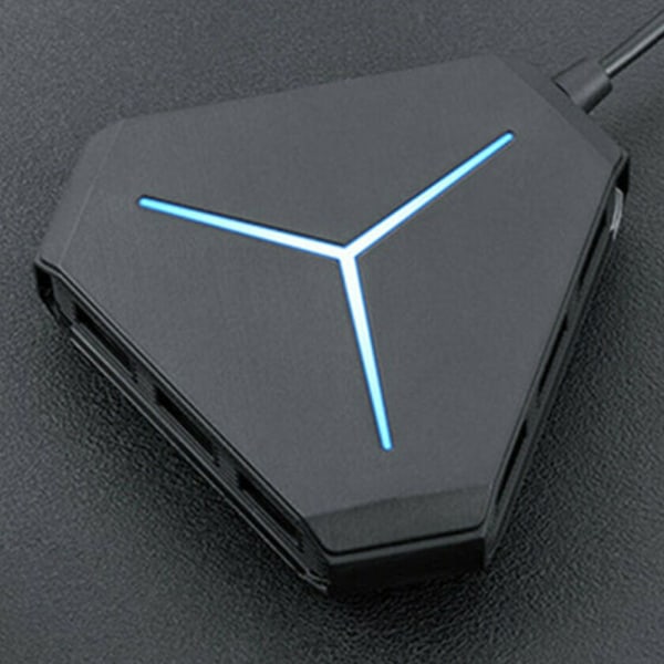 USB3.0 Splitter 6 porte USB Data Hub til PC Black