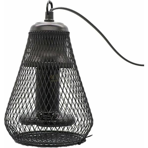 Keramisk varmelampe med fatning, 100W keramisk infrarød til krybdyr, padder, dyr, skildpadder, firben, slanger, Longziming-frøer