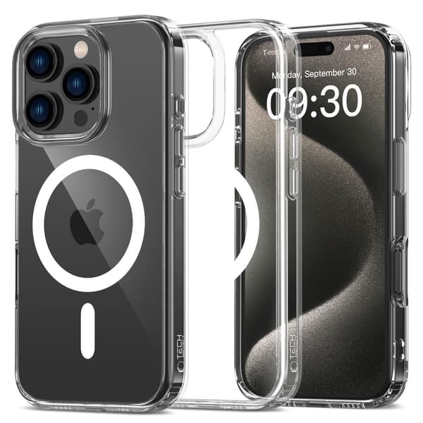 Tech-Protect iPhone 16 Pro Max Cover MagSafe FlexAir Hybrid Transparent-FA-