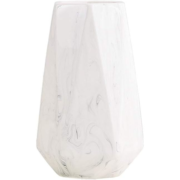 20cm Valkoinen Marmorimaljakko Keraaminen Koristevaasi Korkea Design